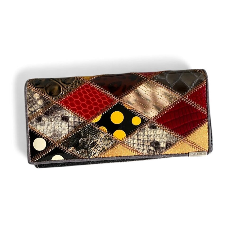 MARKTOMI Leather Patchwork Wallet​​​